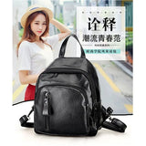 Lady Small PU Backpack Casual Travel Bag