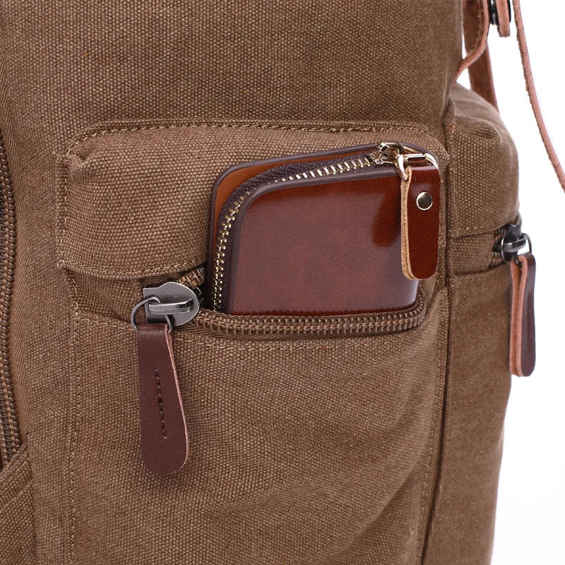 Hot Man Canvas Travel Backpack Student School Bag