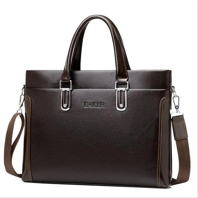 Men's Leather Business Bag Briefcase