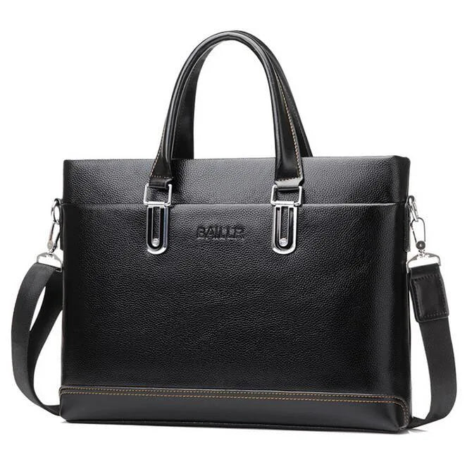 Men's Leather Business Bag Briefcase