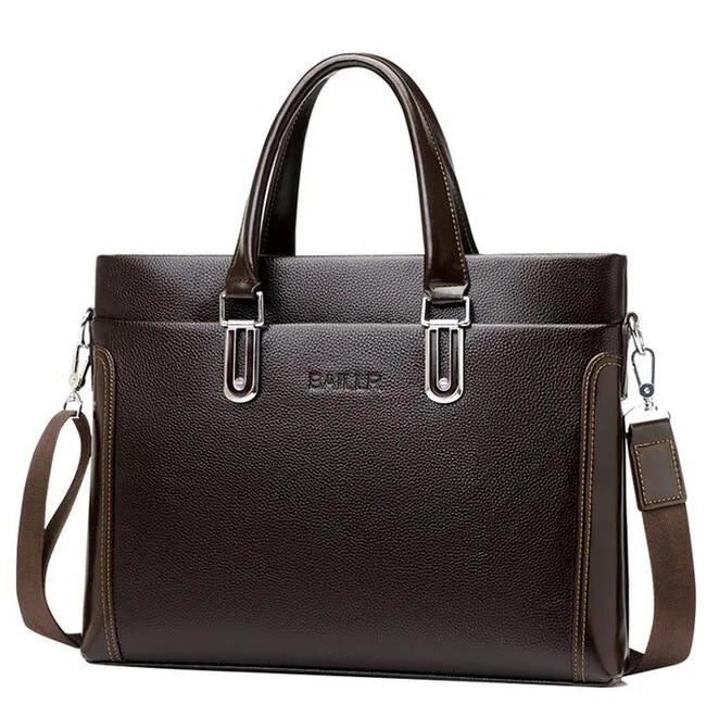 Men's Leather Business Bag Briefcase