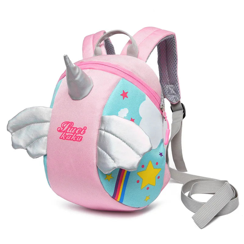 Cartoon Unicorn Waterproof Backpack For Kids