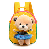 Cartoon Bear Cat Kids School Bag Kindergarten Backpack