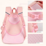 Girls Backpack Anti-theft Large Capacity Cartoon Pockets Zipper Backpack