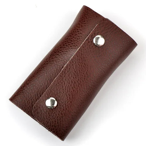 Leather Key Holder Bag Car Keychain Wallet Cover