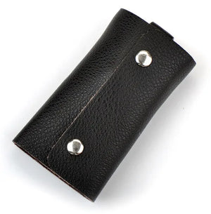 Leather Key Holder Bag Car Keychain Wallet Cover