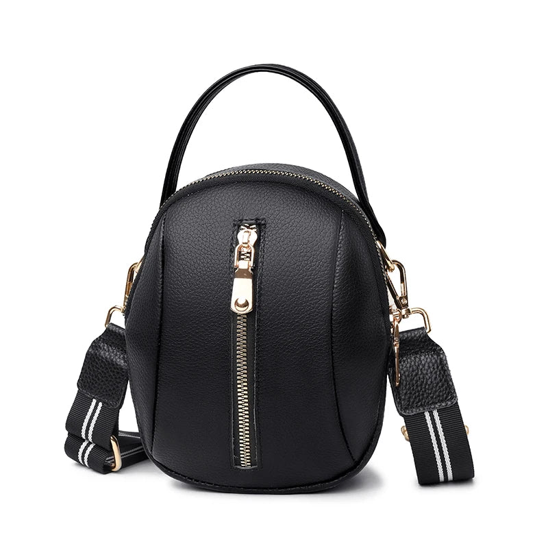 Leather Crossbody Bag for Women Small Shoulder Messenger Purse