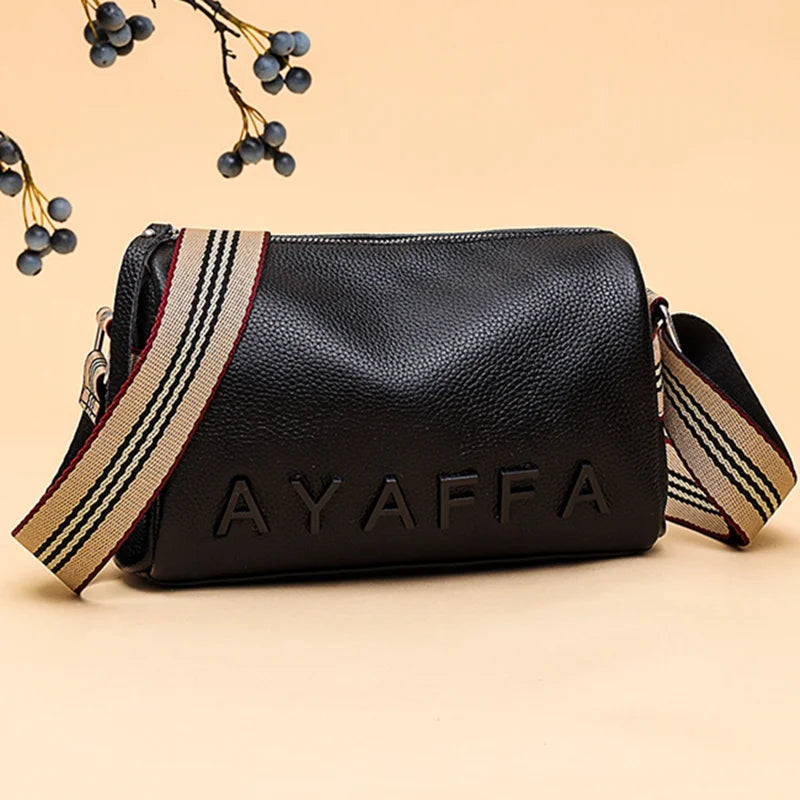 High Cowhide Leather Shoulder Bag for Women