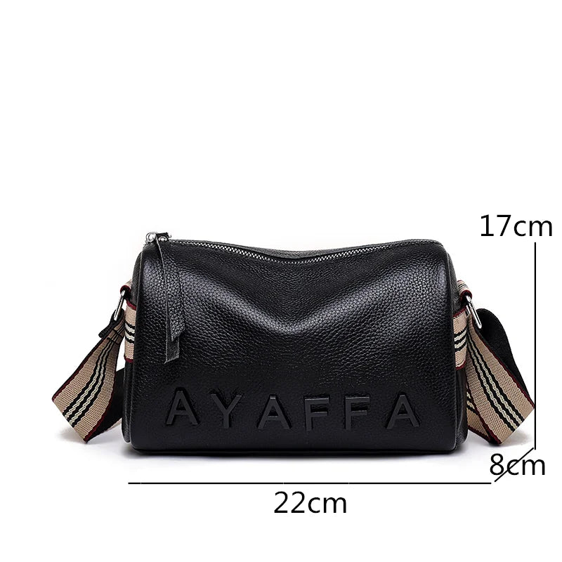 High Cowhide Leather Shoulder Bag for Women