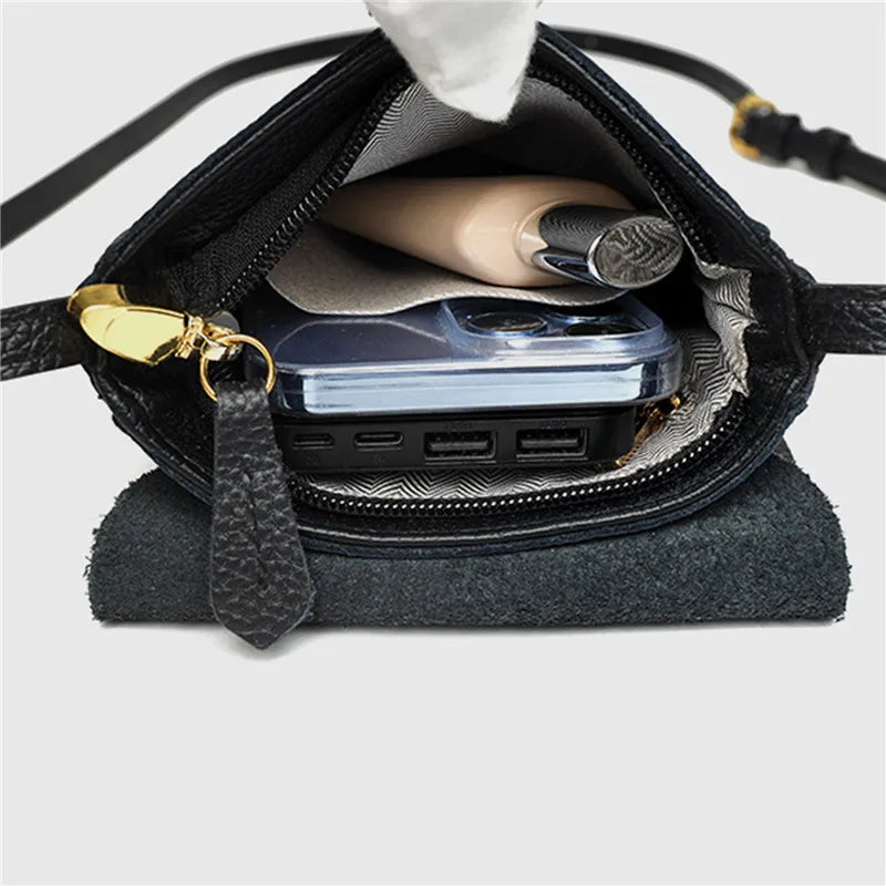 Leather Women's Casual Phone Bag Ladies Messenger Bag