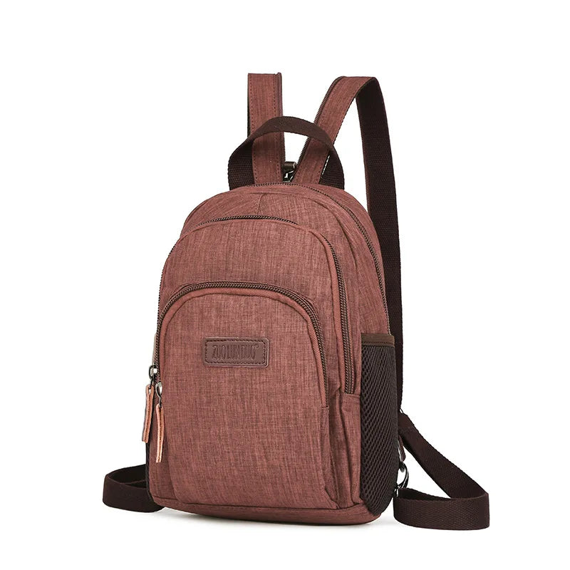 Lady Small Casual Backpack Female Leisure Chest Bag