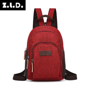 Lady Small Casual Backpack Female Leisure Chest Bag