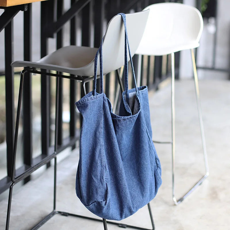 Hot Women Handbag Denim Tote Bag Lady Large Casual
