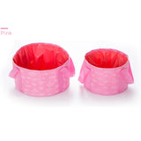 Women's Portable Folding Bucket Bag for Travel