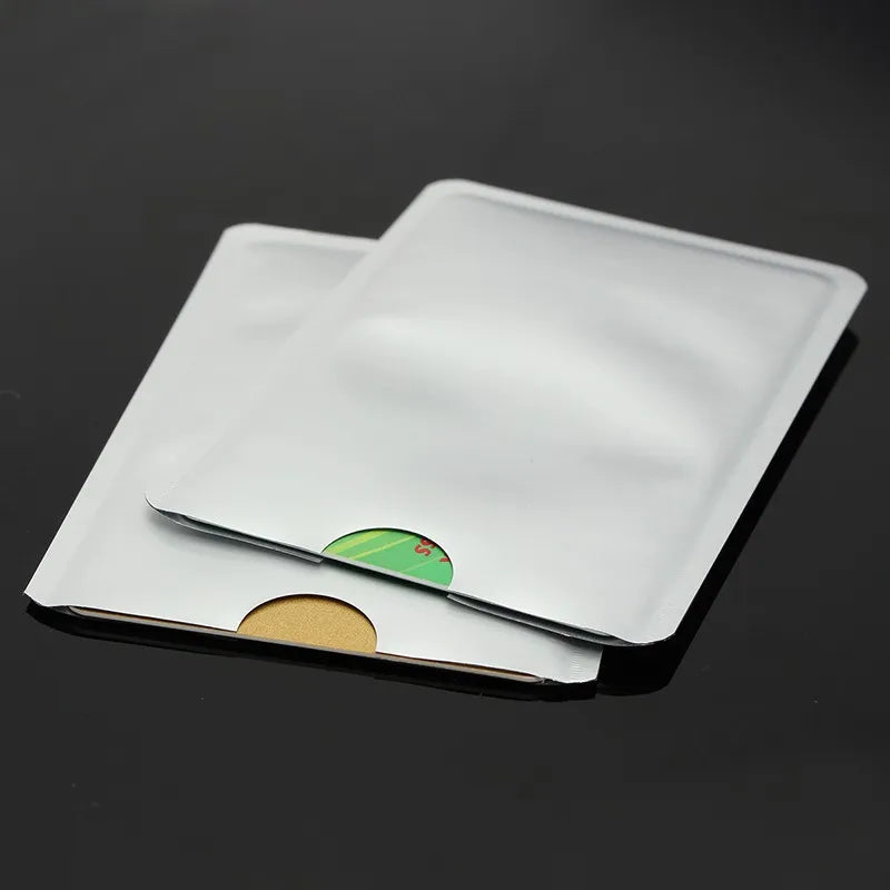10PCS RFID Blocking Card Sleeve Waterproof Aluminum Foil Holder