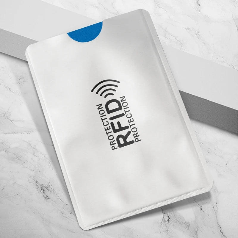 10Pcs Aluminum Foil Anti-Degaussing Card Cover RFID Shielding Bag