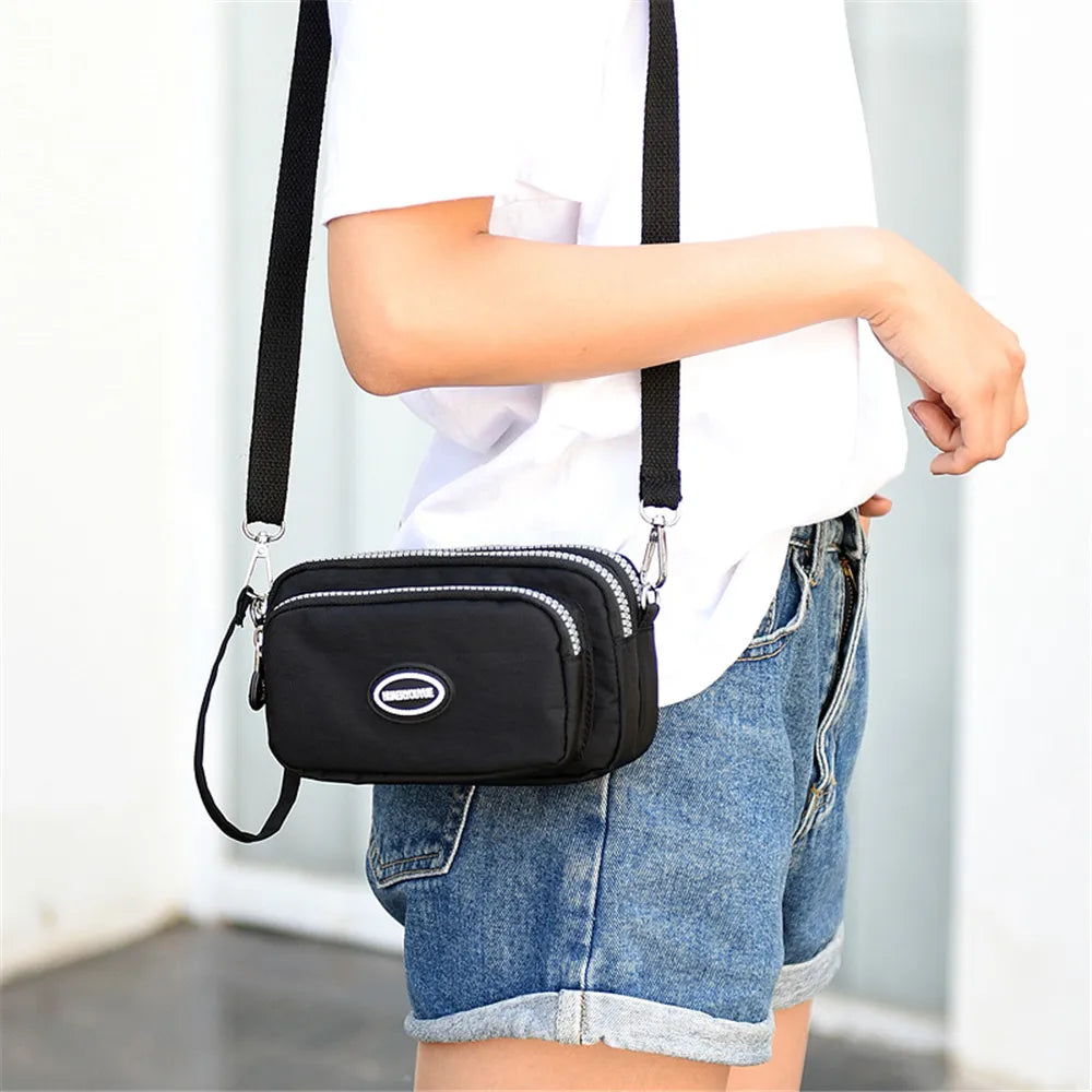 11 Colors Nylon CrossBody Bag for Women Waterproof Shoulder Messenger Bag