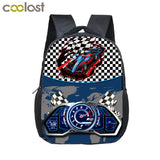 12 Inch Racing Car Toddler Backpack Kids School Bag Kindergarten