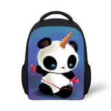 Cartoon Panda 3D Print Small Backpack for Kids School Bags