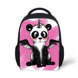 Cartoon Panda 3D Print Small Backpack for Kids School Bags