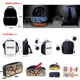 Cartoon Panda 3D Print Small Backpack for Kids School Bags