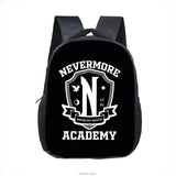 12 Inch Wednesday Addams Backpack for Nevermore Academy Kids