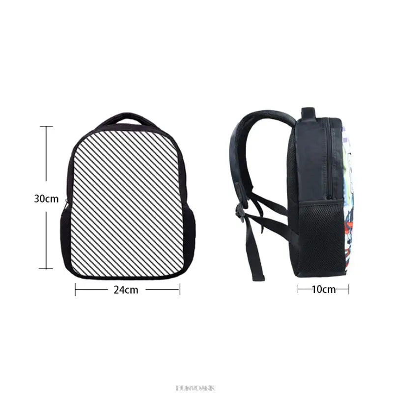 12 Inch Wednesday Addams Backpack for Nevermore Academy Kids