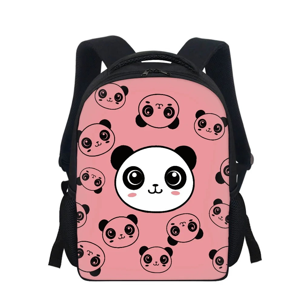 Casual Kindergarten Panda Print School Bag