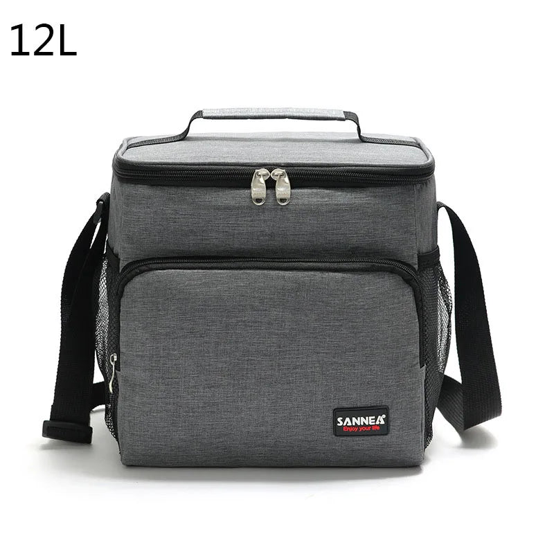 12L Cooler Bag Insulated Thermal Storage Tote Ice Thermo Lunch Camping Pack