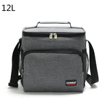 12L Cooler Bag Insulated Thermal Storage Tote Ice Thermo Lunch Camping Pack