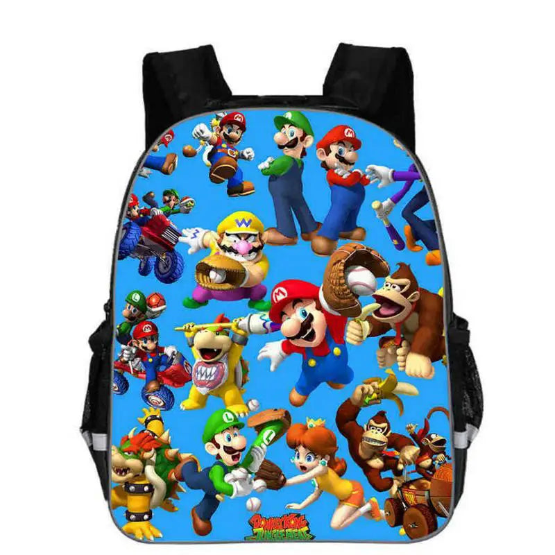 13 Inch Children Cartoon Backpack Boys Girls SchoolBag For Kindergarten