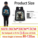 13 Inch Customize Image Backpack Funny Bad Dog Kids Kindergarten Bag