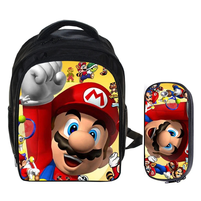 13 Inch Kids School Backpacks Cartoon Bags Mochila Pencil Bag Sets