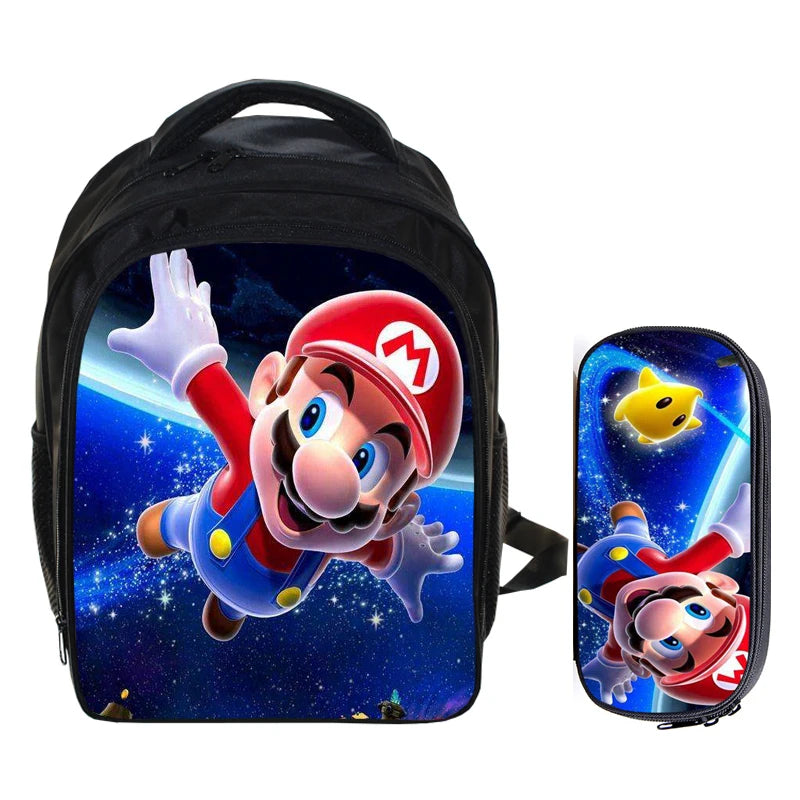 13 Inch Kids School Backpacks Cartoon Bags Mochila Pencil Bag Sets
