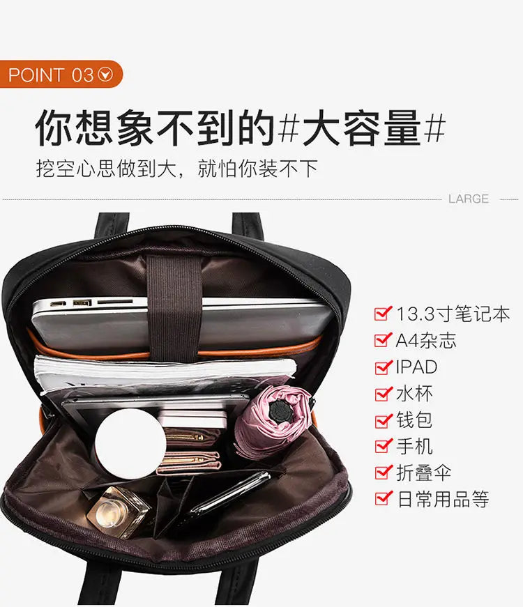 14.5 Inch Laptop Backpack for Teen Girls, Waterproof School Bag, Commuter Bag