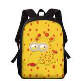 15 Inch Cartoon Animal Printing Backpack for Kids Schoolbag