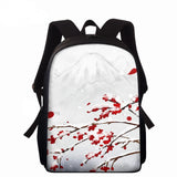 15inch Children School Bags Vintage Ink Painting Print Kids Students Schoolbags