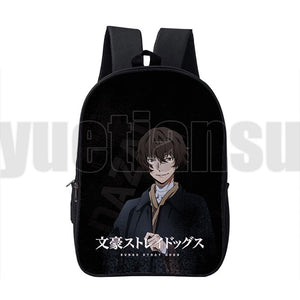 Bungou Stray Dogs Backpack Men School Bag Anime Bookbag Daily Pack
