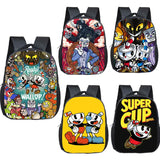 16 Inch Cartoon Cuphead Backpack 3D School Bag for Kids