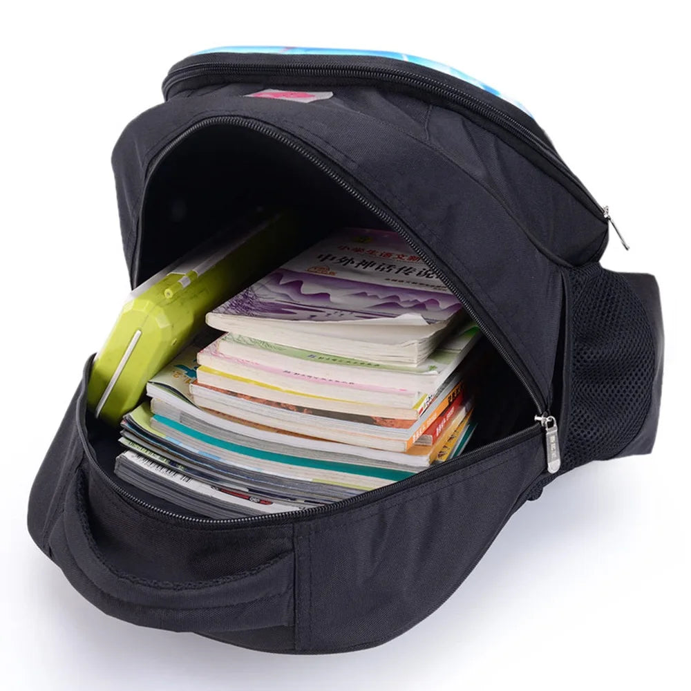 16 Inch Children School Bags Orthopedic Backpack Kids School Boys Girls Catoon B