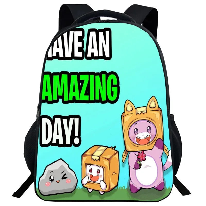 16 Inch Cartoon School Bags Backpacks For Boys Girls Kids