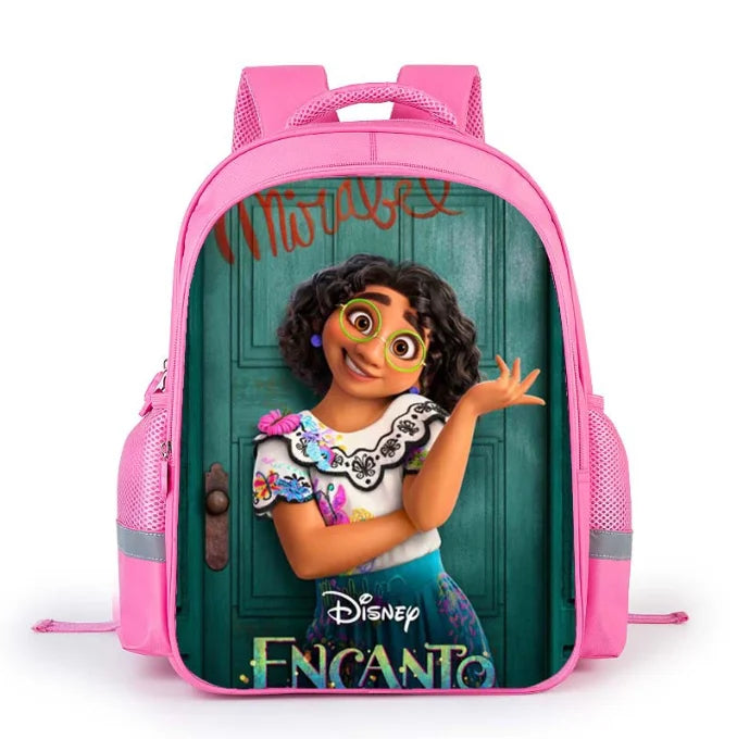 16 Inch 3D Print Children Backpack Pink