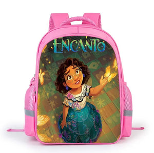 16 Inch 3D Print Children Backpack Pink