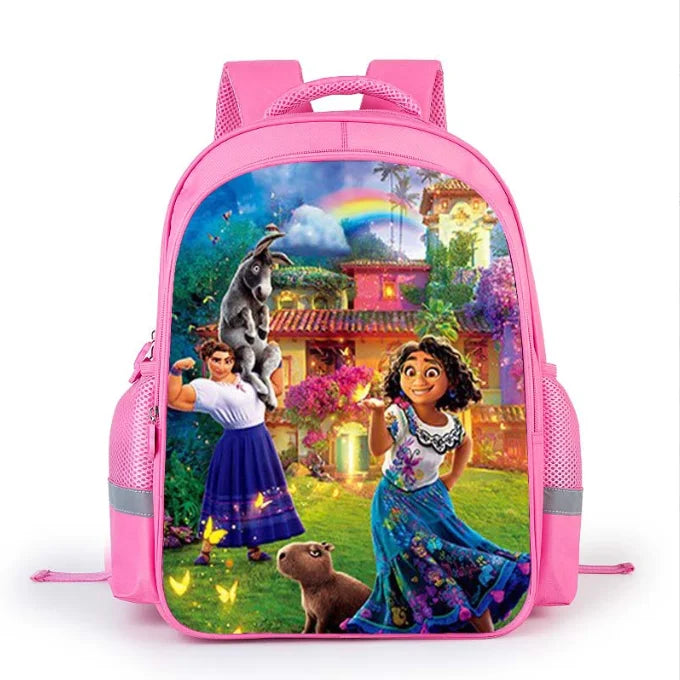 16 Inch 3D Print Children Backpack Pink