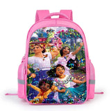 16 Inch 3D Print Children Backpack Pink