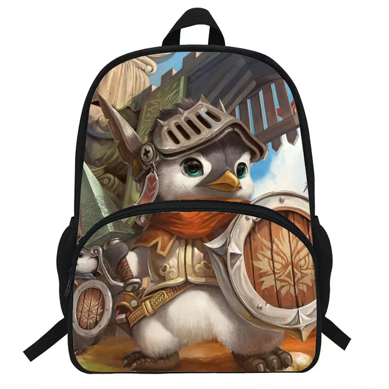 16-Inch Owl Knight Backpack for School Kids