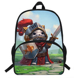 16-Inch Owl Knight Backpack for School Kids
