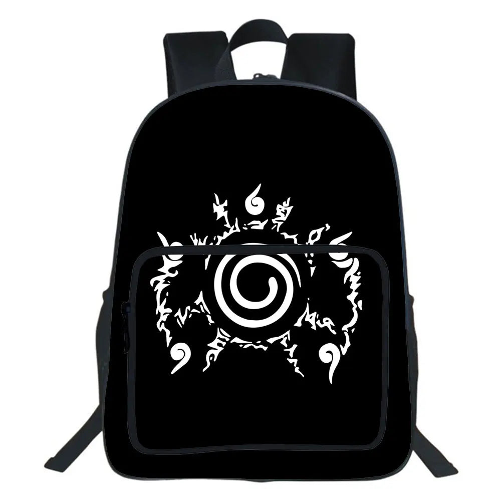 16 Inch Anime Uzumaki Sasuke Backpacks School Bag Boy Girl Bags