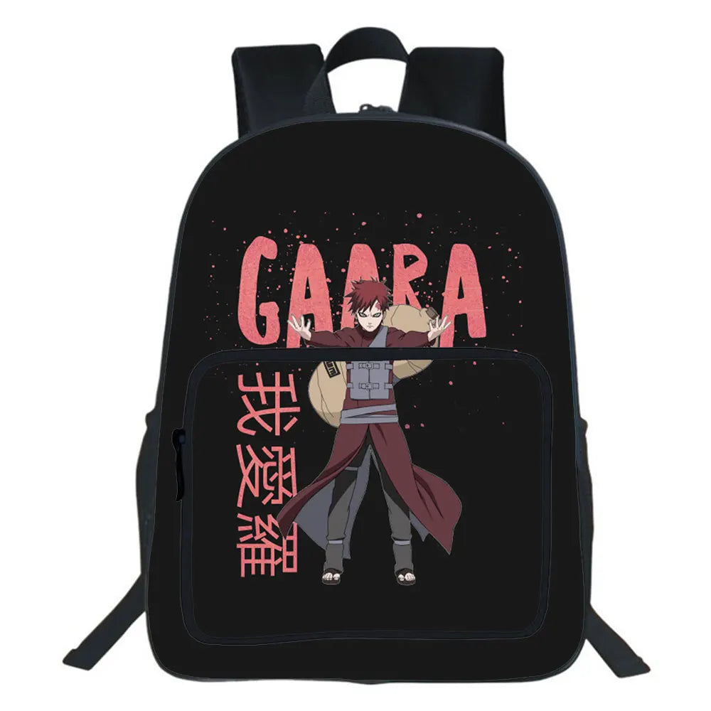 16 Inch Anime Uzumaki Sasuke Backpacks School Bag Boy Girl Bags
