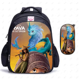 16 Inch Raya and The Last Dragon Children School Bags Orthopedic Backpack